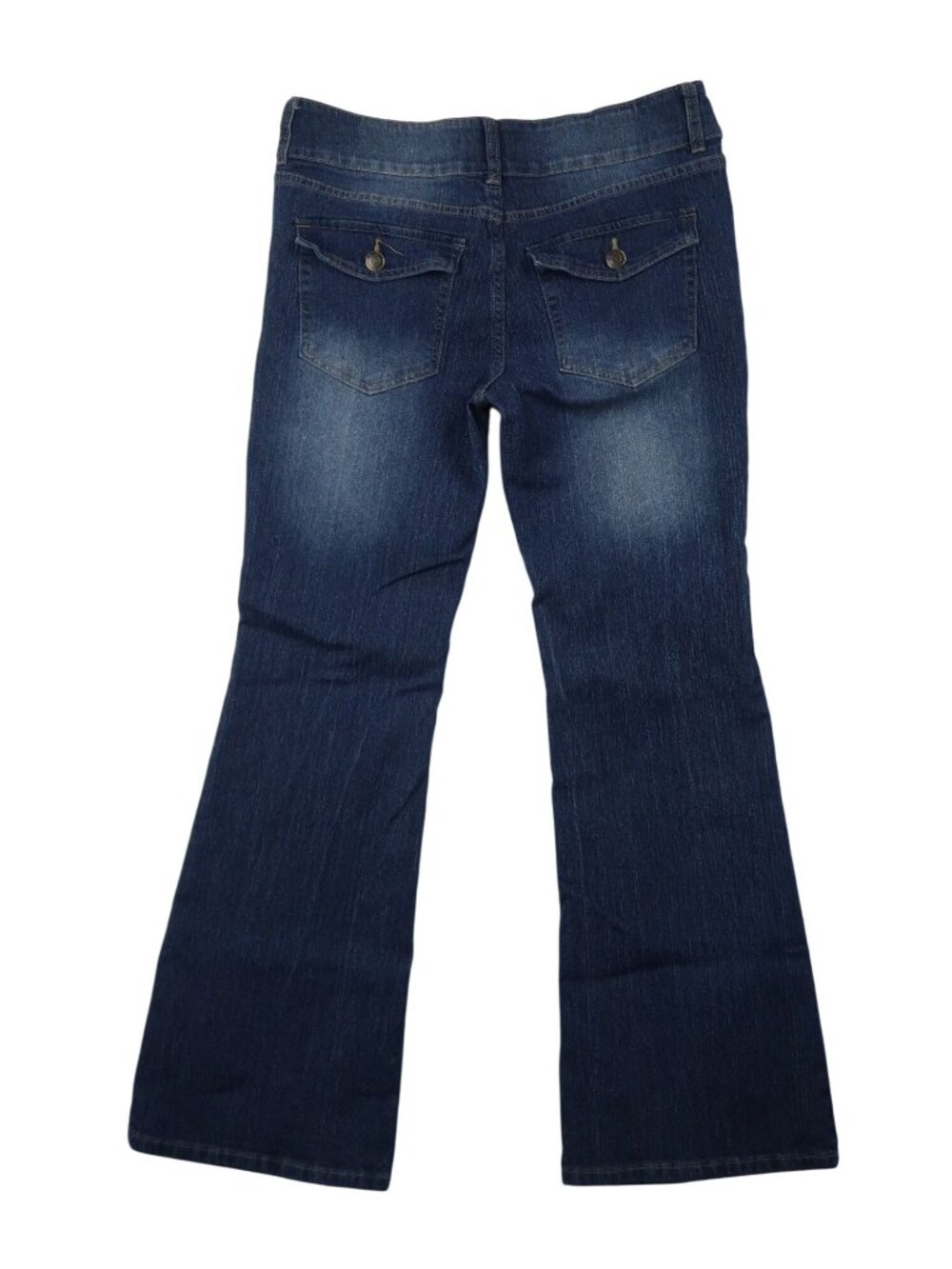 ✨3/$30 Rise Supply Co. 11 Juniors Womens Flare Dark Blue Denim Jeans - Picture 5 of 7